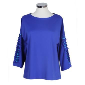 blauwe design sweater