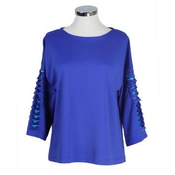 blauwe design sweater