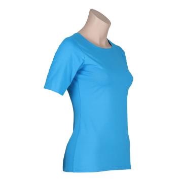 dames T shirt licht blauw