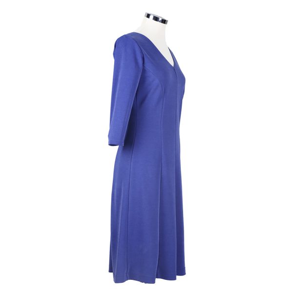 blauwe jurk modal stof